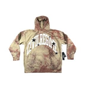 Civil Regime‎ Darc Sport Hoodie Mens Large Tie Dye Vintage Wash Pullover Heavy